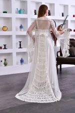 ⁦Royal long nightgown for the bride⁩ - الصورة ⁦3⁩