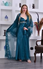 ⁦Long bridal nightgown⁩ - الصورة ⁦2⁩