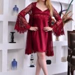 Short bridal nightgown